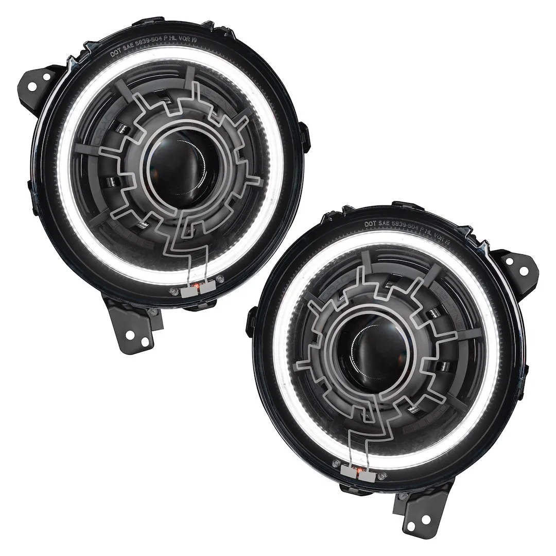 5839-111 – ORACLE LIGHT Headlight Assembly, LED Bulb Projector Beam With DRL 36 Watt Clear Lens Black Housing DOT/ SA...